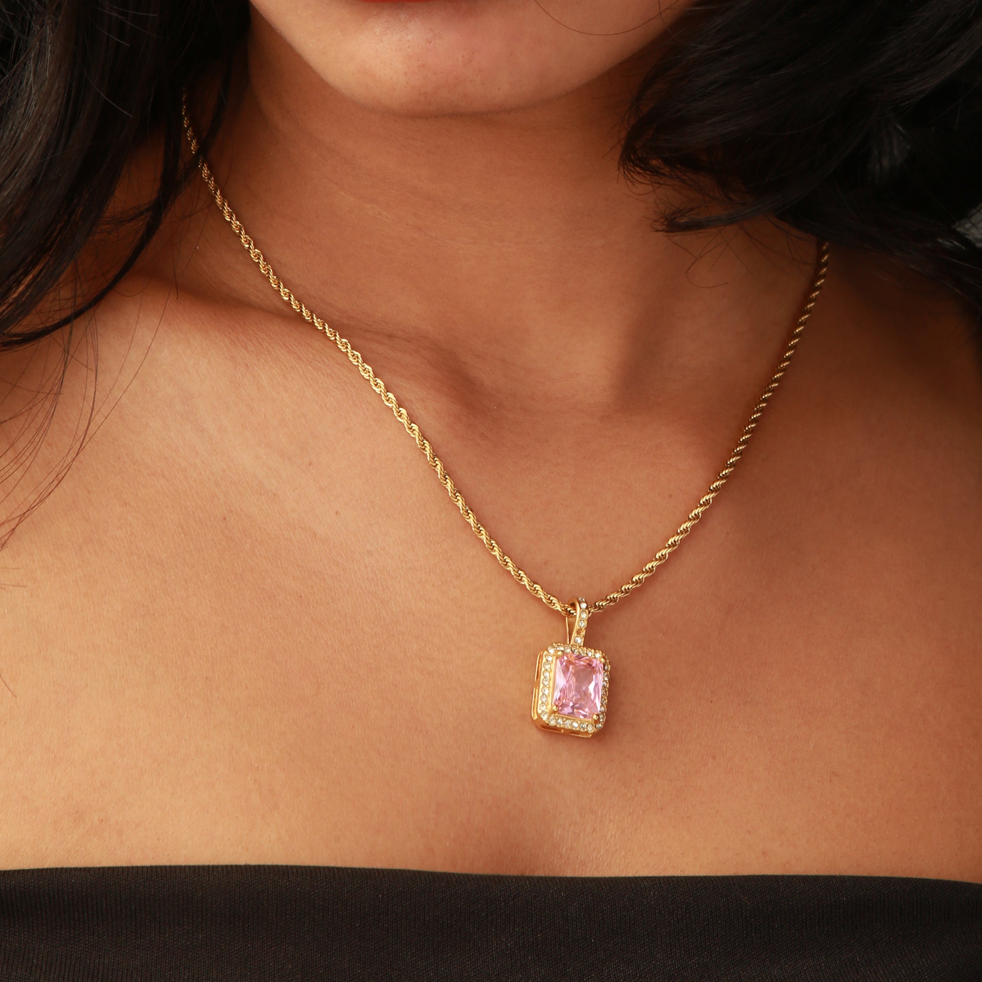 Gemma Necklace (Pink)