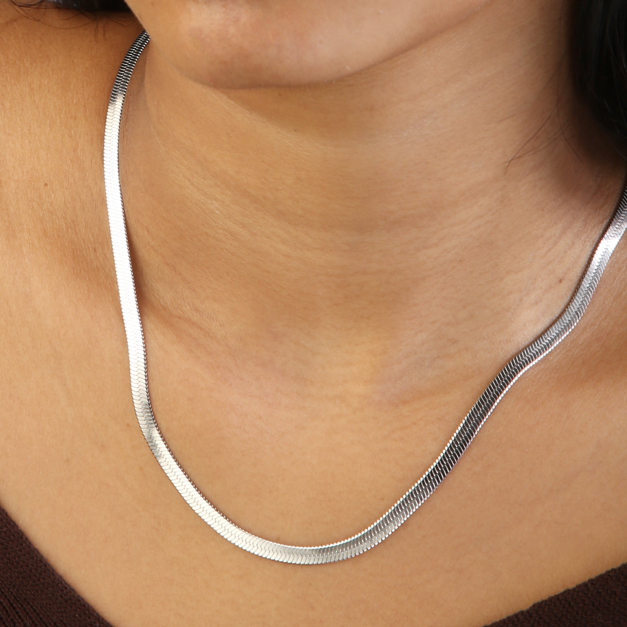 Serpentine Necklace (Silver)