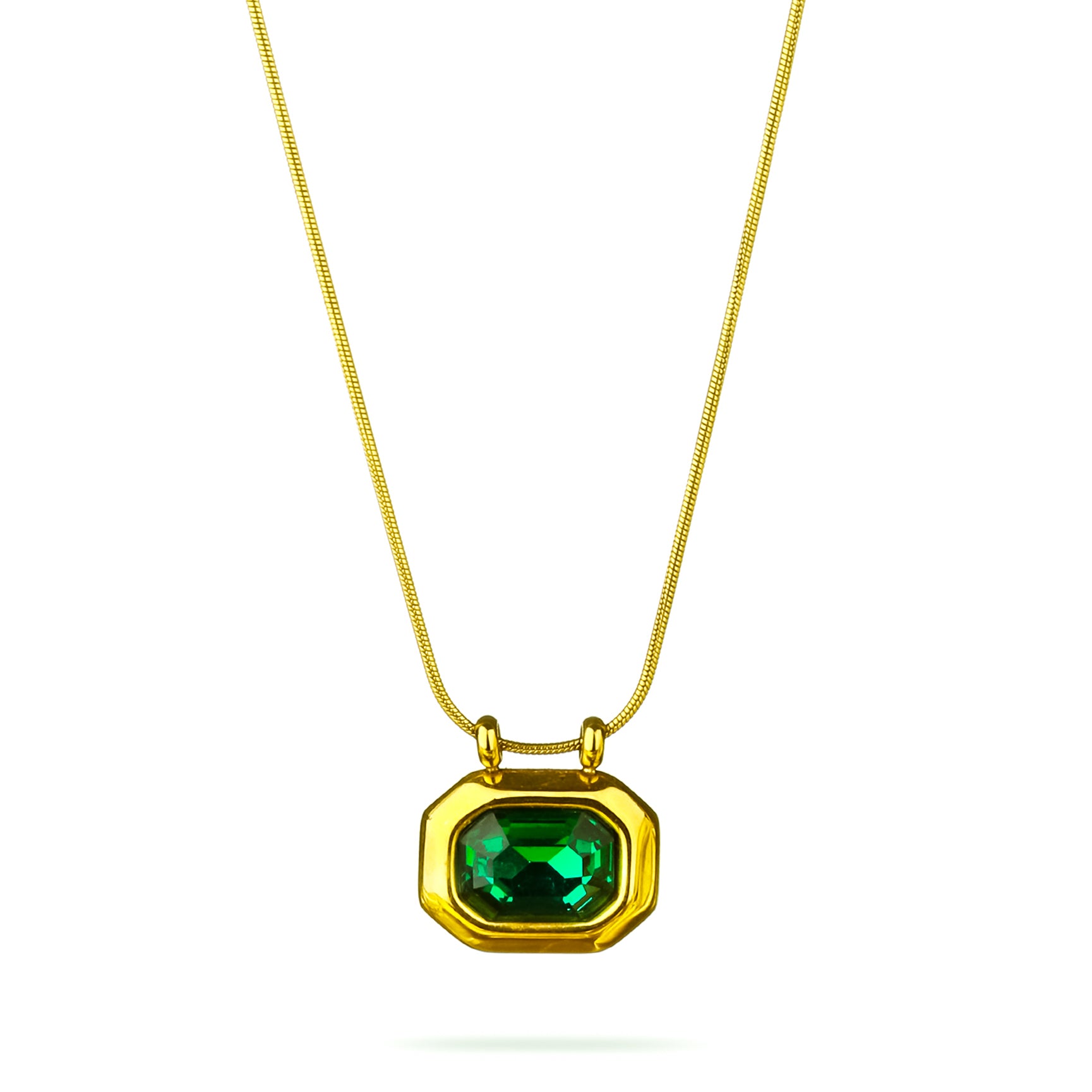 Ellipse Necklace (Green)