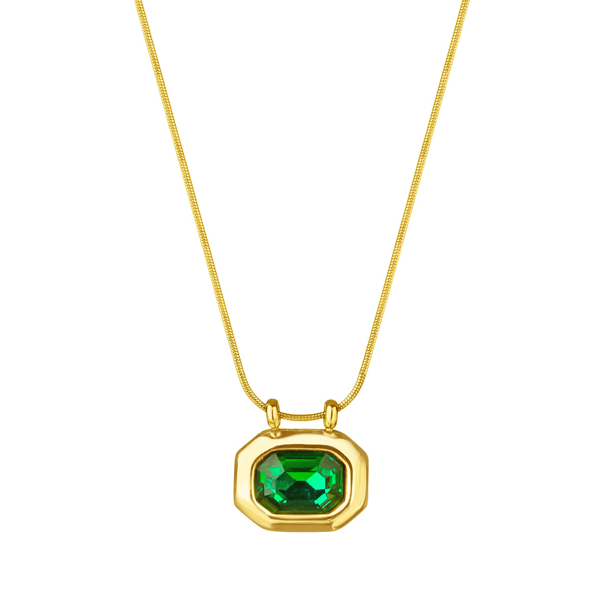 Ellipse Necklace (Green)