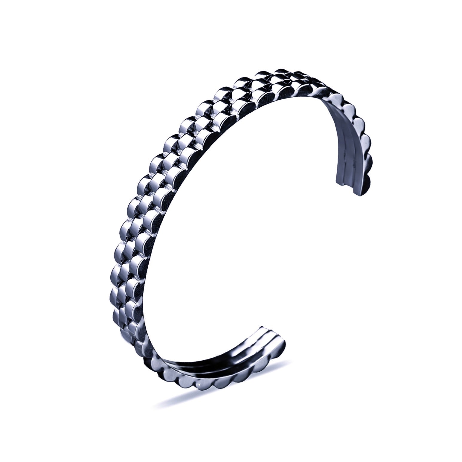 Watchband Cuff Bracelet (Silver)