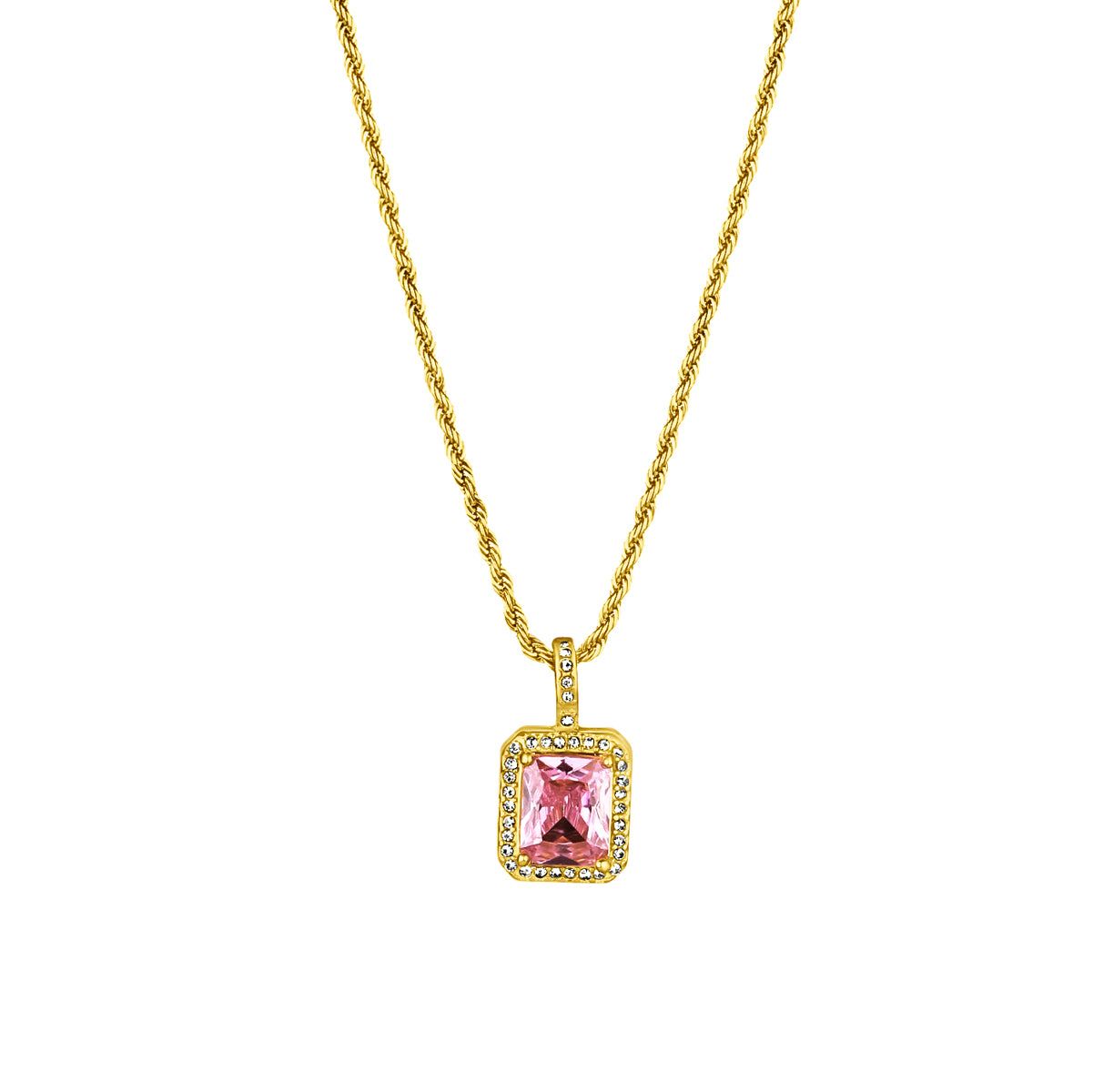 Gemma Necklace (Pink)