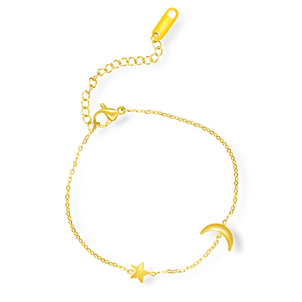 Selene Moon and Star Bracelet