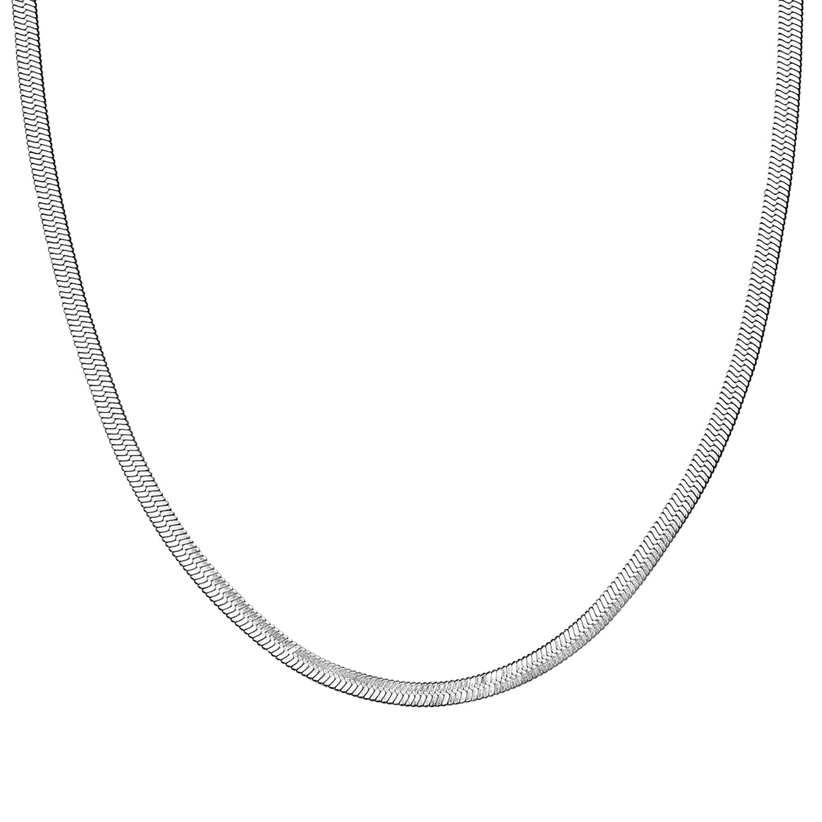 Serpentine Necklace (Silver)